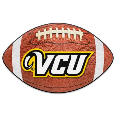 Fanmats VCU Rams Football Shaped Mat