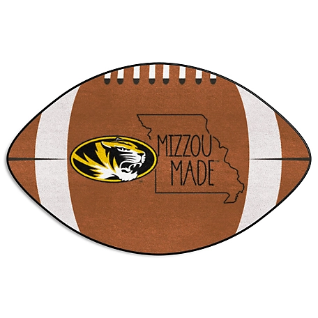 Fanmats Missouri Tigers Southern Style Football Shaped Mat