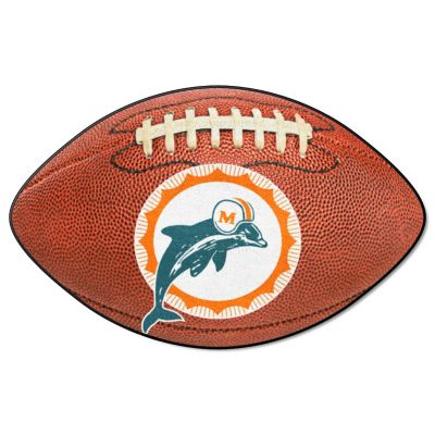 Fanmats Miami Dolphins Football Shaped Mat, 32623