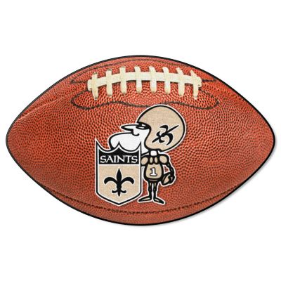 Fanmats New Orleans Saints Football Shaped Mat, 11274