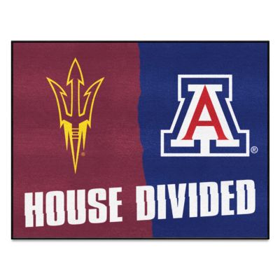 Fanmats Arizona State Sun Devils/Arizona Wildcats House Divided Mat