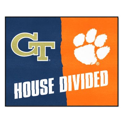 Fanmats Georgia Tech Yellow Jackets/Clemson Tigers House Divided Mat