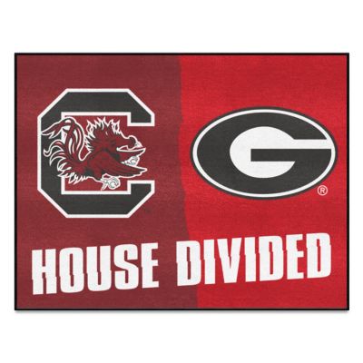 Fanmats South Carolina Gamecocks/Georgia Bulldogs House Divided Mat at ...