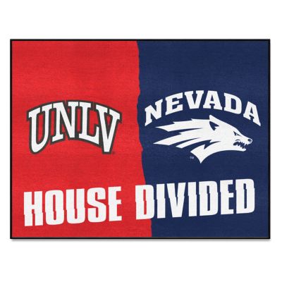 Fanmats UNLV Runnin Rebels/Nevada Wolf Pack House Divided Mat