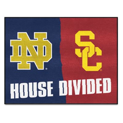 Fanmats Notre Dame Fighting Irish/USC Trojans House Divided Mat