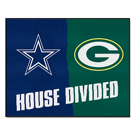 Fanmats Green Bay Packers/Dallas Cowboys House Divided Mat