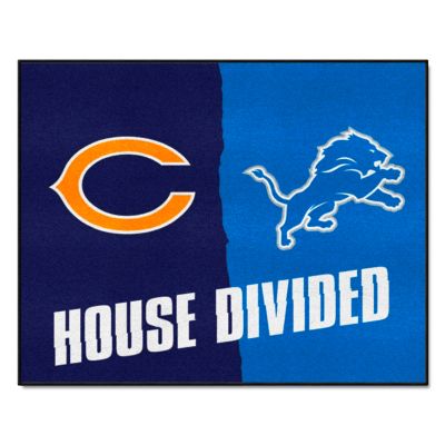 Fanmats Chicago Bears/Detroit Lions House Divided Mat