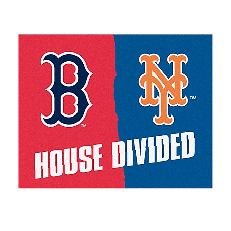 Fanmats Boston Red Sox/New York Mets House Divided Mat