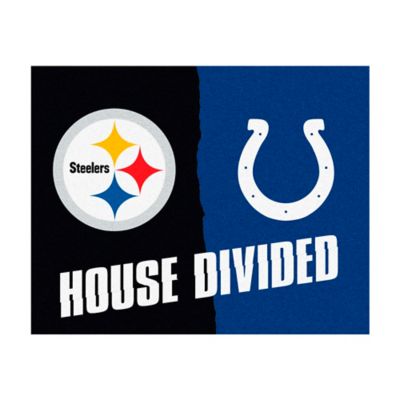 Fanmats Pittsburgh Steelers/Indianapolis Colts House Divided Mat