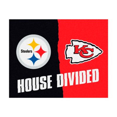 Fanmats Pittsburgh Steelers/Kansas City Chiefs House Divided Mat