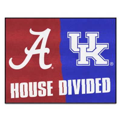 Fanmats Alabama Crimson Tide/Kentucky Wildcats House Divided Mat