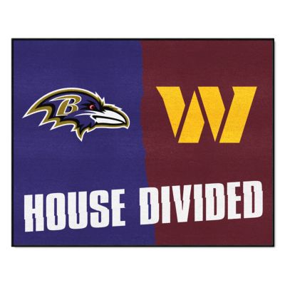 Fanmats Baltimore Ravens/Washington Commanders House Divided Mat