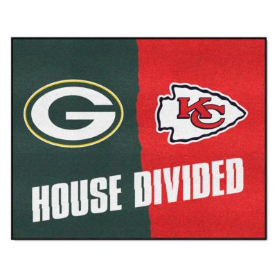 Fanmats Green Bay Packers/Kansas City Chiefs House Divided Mat