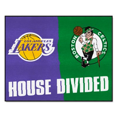 Fanmats Los Angeles Lakers/Boston Celtics House Divided Mat