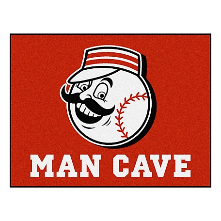 Fanmats Cincinnati Reds Man Cave All-Star Mat, 32445