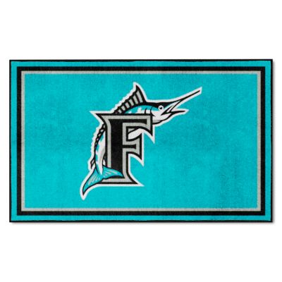 Fanmats Miami Marlins Rug, 4 ft. x 6 ft., 2218