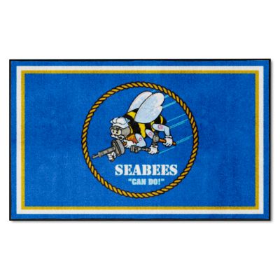 Fanmats U.S. Navy Seabees Rug, 4 ft. x 6 ft.