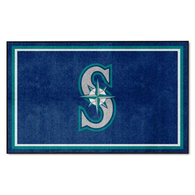 Fanmats Seattle Mariners Rug, 4 ft. x 6 ft., 32827