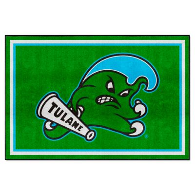 Fanmats Tulane Green Wave Rug, 5 ft. x 8 ft.