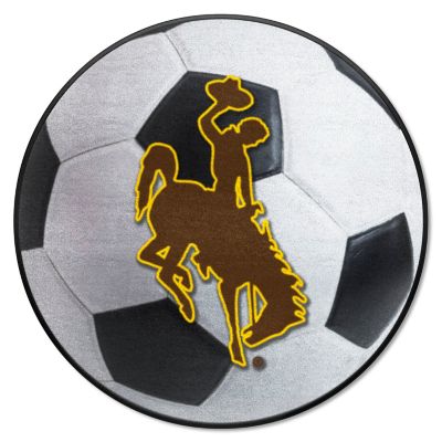 Fanmats Wyoming Cowboys Soccer Ball Shaped Rug