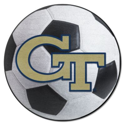 Fanmats Georgia Tech Yellow Jackets Soccer Ball Shaped Rug