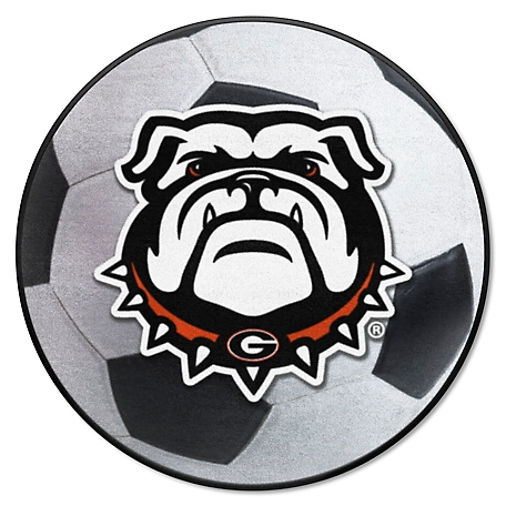 Fanmats Georgia Bulldogs Soccer Ball Shaped Rug