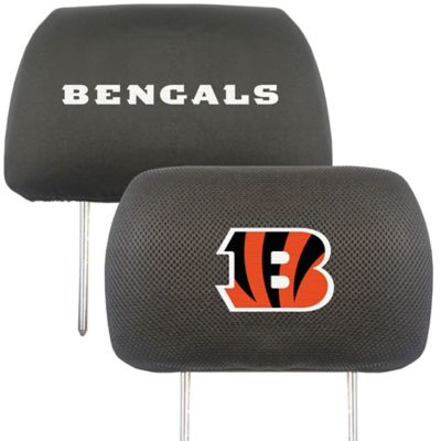 Fanmats Cincinnati Bengals Embroidered Head Rest Covers, 2-Pack