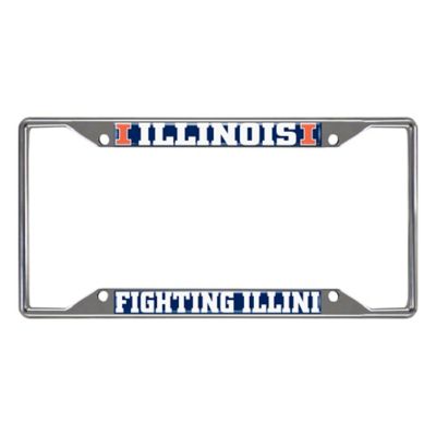 Fanmats Illinois Fighting Illini License Plate Frame