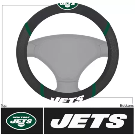 Fanmats New York Jets Steering Wheel Cover Steering Wheel Covers