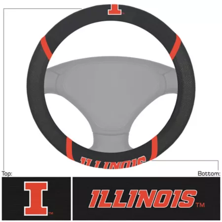 Fanmats Illinois Fighting Illini Steering Wheel Cover Steering Wheel Covers