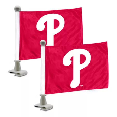 Fanmats Philadelphia Phillies Ambassador Flags 2-Pack Vehicle Emblems & Decals