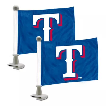 Fanmats Texas Rangers Ambassador Flag 2 Pack Vehicle Emblems & Decals