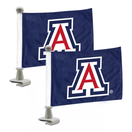 Fanmats - Arizona Wildcats Ambassador Flags 2-Pack Vehicle Emblems & Decals