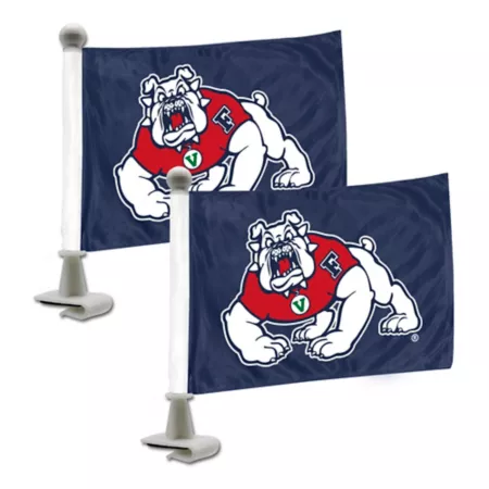 Fanmats Fresno State Bulldogs Ambassador Flags 2-Pack Vehicle Emblems & Decals