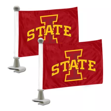 Fanmats Iowa State Cyclones Ambassador Flags 2-Pack Vehicle Emblems & Decals