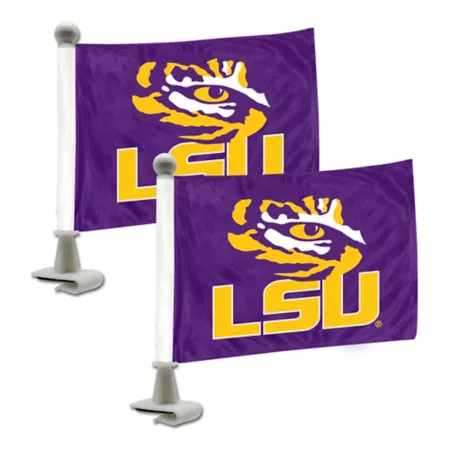 Fanmats LSU Tigers Ambassador Flag 2 Pack Vehicle Emblems & Decals