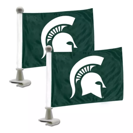 Fanmats Michigan State Spartans Ambassador Flags 2-Pack Vehicle Emblems & Decals