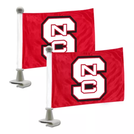 Fanmats NC State Wolfpack Ambassador Flags 2 Pack Vehicle Emblems & Decals