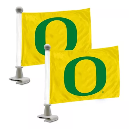 Fanmats Oregon Ducks Ambassador Flags 2-Pack Vehicle Emblems & Decals