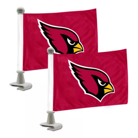 Fanmats Arizona Cardinals Ambassador Flags 2-Pack Vehicle Emblems & Decals