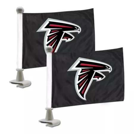 Fanmats Atlanta Falcons Ambassador Flags 2-Pack Vehicle Emblems & Decals