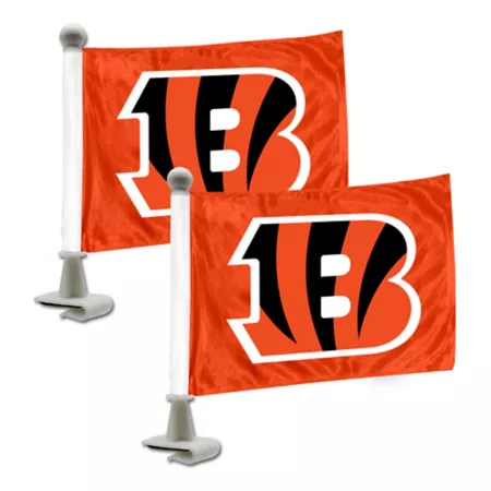 Fanmats - Cincinnati Bengals Ambassador Flags 2-Pack Vehicle Emblems & Decals