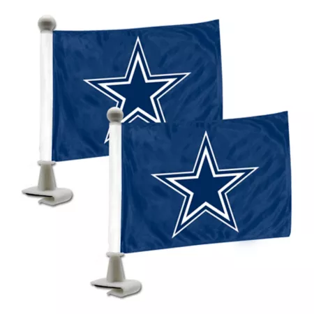 Fanmats Dallas Cowboys Ambassador Flags 2-Pack Vehicle Emblems & Decals