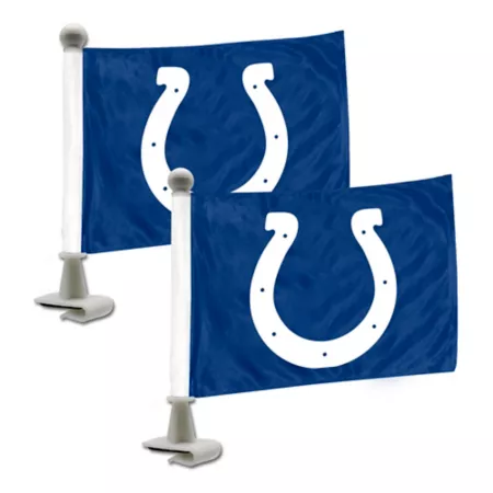 Fanmats Indianapolis Colts Ambassador Flags 2-Pack Vehicle Emblems & Decals