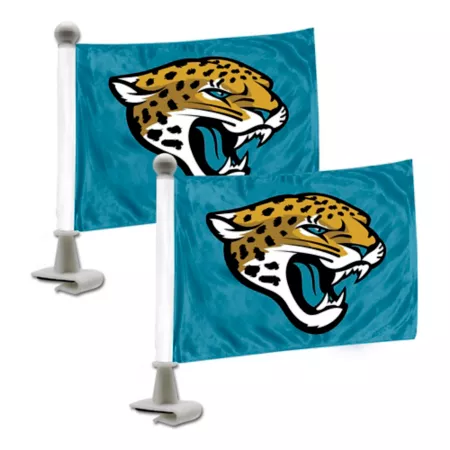 Fanmats Jacksonville Jaguars Ambassador Flags 2-Pack Vehicle Emblems & Decals