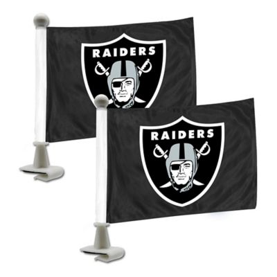 Fanmats Las Vegas Raiders Ambassador Flags, Black, 2-Pack