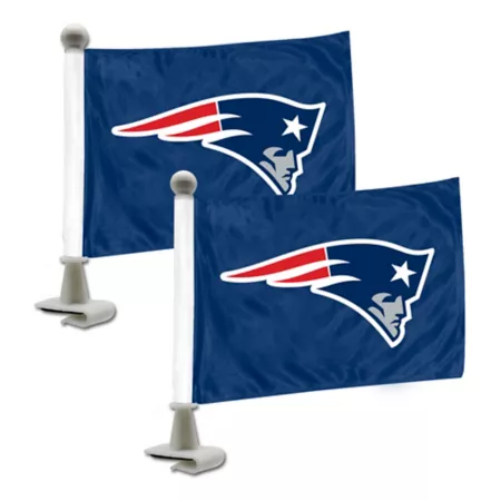 Fanmats New England Patriots Ambassador Flags 2-Pack Vehicle Emblems & Decals