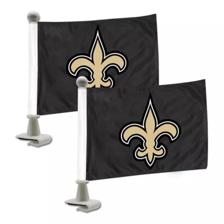 Fanmats New Orleans Saints Ambassador Flags 2-Pack Vehicle Emblems & Decals