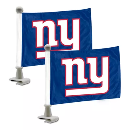 Fanmats - New York Giants Ambassador Flags 2-Pack Vehicle Emblems & Decals