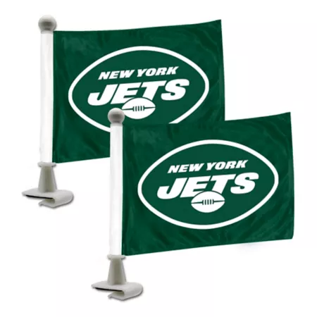 Fanmats New York Jets Ambassador Flags 2-Pack Vehicle Emblems & Decals